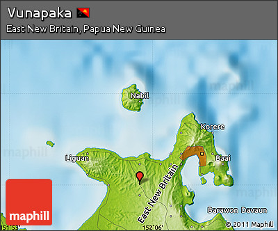 Physical Map of Vunapaka
