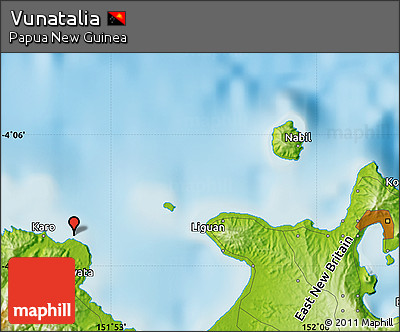 Physical Map of Vunatalia