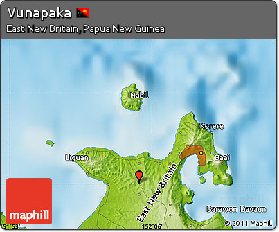 Physical Map of Vunapaka