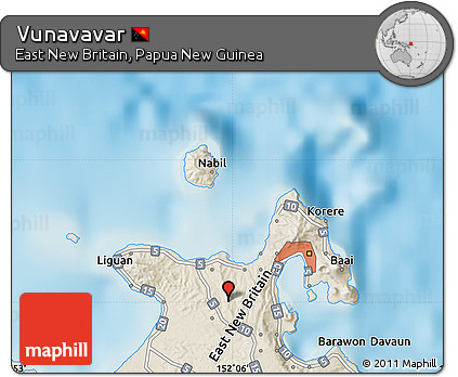 Shaded Relief Map of Vunavavar