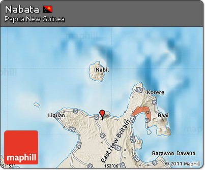 Shaded Relief Map of Nabata