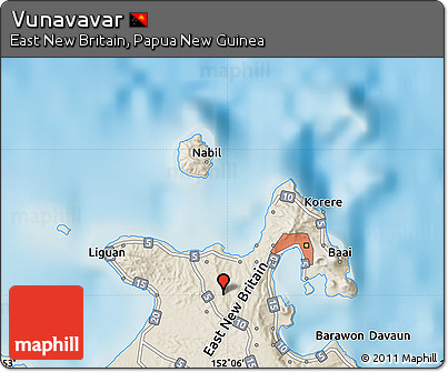 Shaded Relief Map of Vunavavar