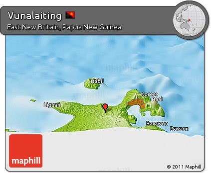 Physical Panoramic Map of Vunalaiting