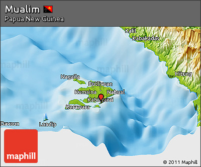 Physical Panoramic Map of Mualim
