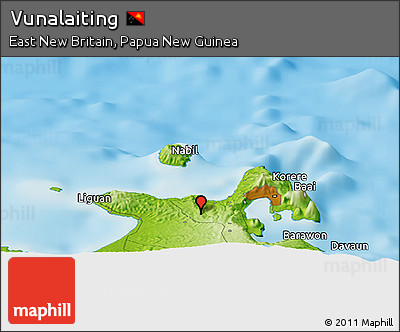 Physical Panoramic Map of Vunalaiting