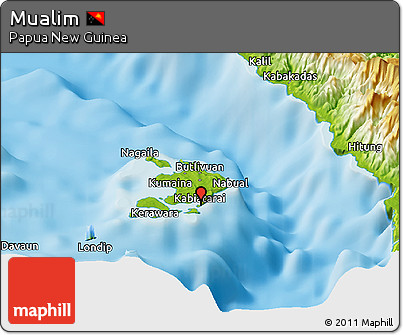 Physical Panoramic Map of Mualim