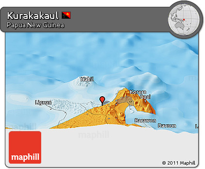 Political Panoramic Map of Kurakakaul