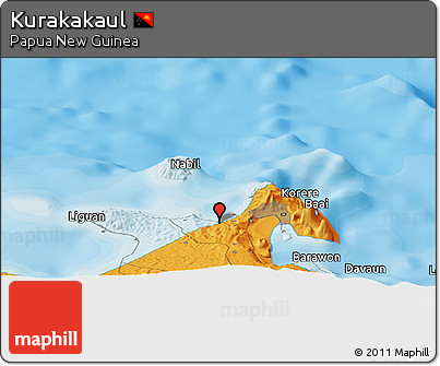 Political Panoramic Map of Kurakakaul
