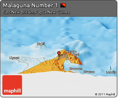 Political Panoramic Map of Malaguna Number 1