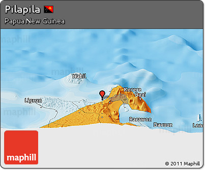Political Panoramic Map of Pilapila