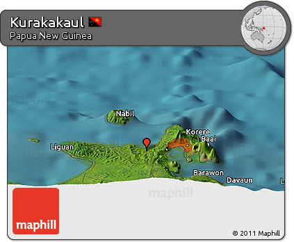 Satellite Panoramic Map of Kurakakaul