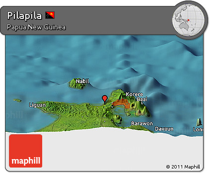 Satellite Panoramic Map of Pilapila