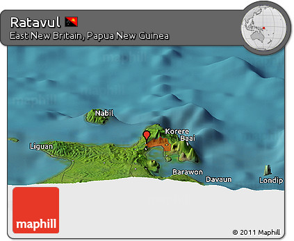 Satellite Panoramic Map of Ratavul
