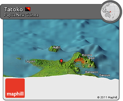 Satellite Panoramic Map of Tatoko