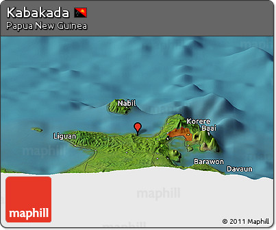 Satellite Panoramic Map of Kabakada