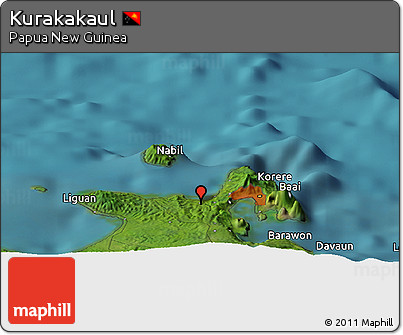 Satellite Panoramic Map of Kurakakaul