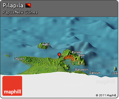 Satellite Panoramic Map of Pilapila