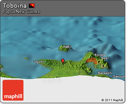 Satellite Panoramic Map of Toboina