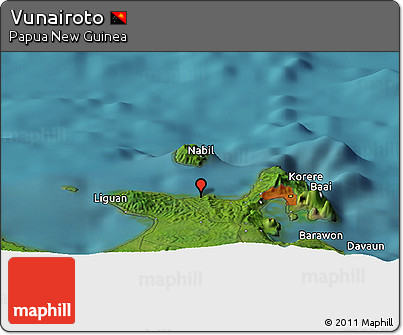 Satellite Panoramic Map of Vunairoto