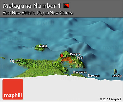 Satellite Panoramic Map of Malaguna Number 1