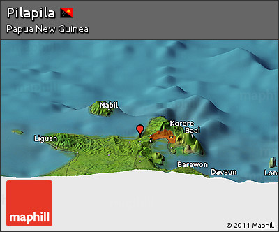 Satellite Panoramic Map of Pilapila