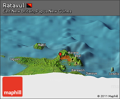 Satellite Panoramic Map of Ratavul