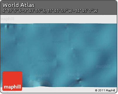 Satellite 3D Map of the Area around 4° 1' 30" S, 15° 13' 29" W