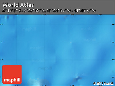 Physical Map of the Area around 4° 1' 30" S, 15° 13' 29" W