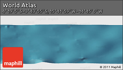 Satellite Panoramic Map of the Area around 4° 1' 30" S, 15° 13' 29" W