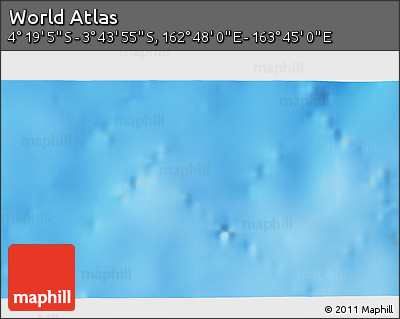 Physical 3D Map of the Area around 4° 1' 30" S, 163° 16' 30" E