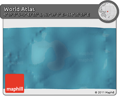 Satellite 3D Map of the Area around 4° 1' 30" S, 164° 7' 30" E