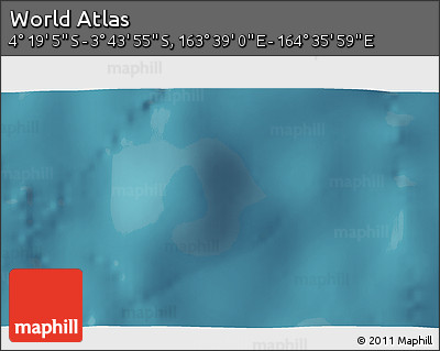 Satellite 3D Map of the Area around 4° 1' 30" S, 164° 7' 30" E