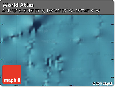 Satellite Map of the Area around 4° 1' 30" S, 168° 13' 29" W