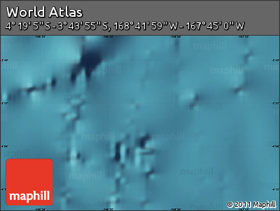 Satellite Map of the Area around 4° 1' 30" S, 168° 13' 29" W