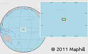 Gray Location Map of the area around 4° 1' 30" S, 170° 46' 30" W