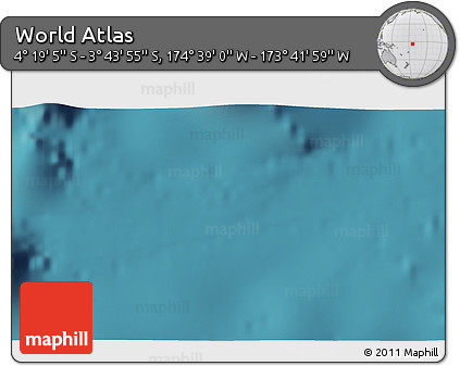 Satellite 3D Map of the Area around 4° 1' 30" S, 174° 10' 30" W