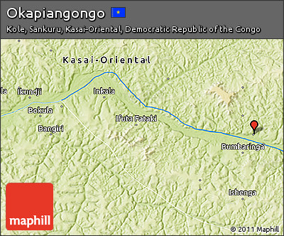 Physical 3D Map of Okapiangongo