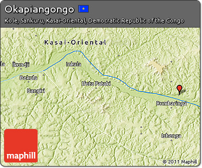 Physical 3D Map of Okapiangongo