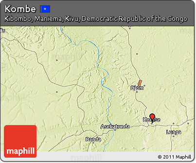 Physical 3D Map of Kombe