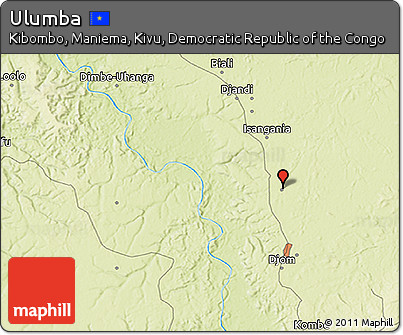 Physical 3D Map of Ulumba