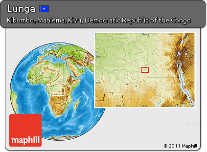 Physical Location Map of Lunga