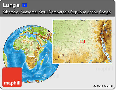 Physical Location Map of Lunga