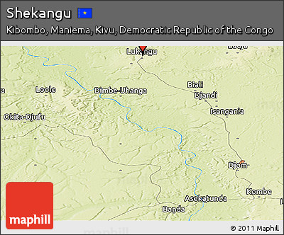Physical Panoramic Map of Shekangu