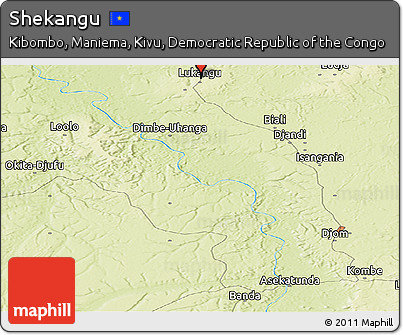 Physical Panoramic Map of Shekangu