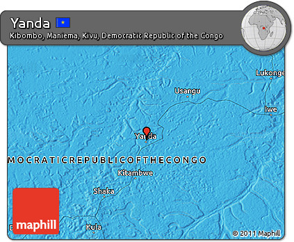 Political 3D Map of Yanda