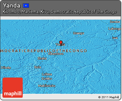 Political Panoramic Map of Yanda
