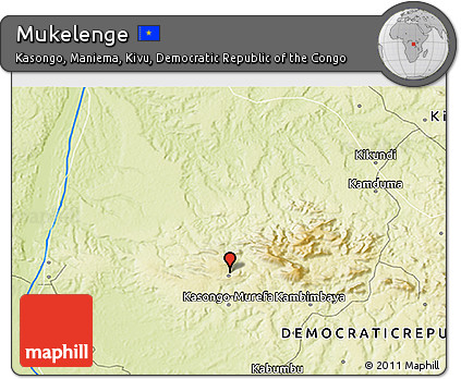 Physical 3D Map of Mukelenge