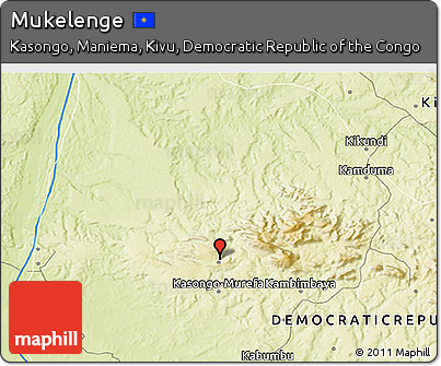 Physical 3D Map of Mukelenge