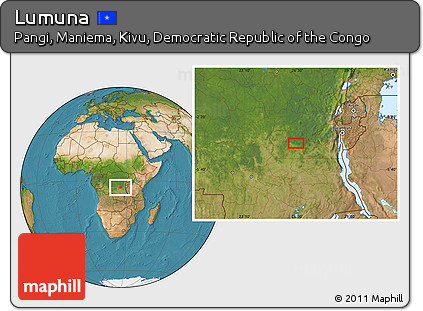 Satellite Location Map of Lumuna