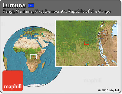 Satellite Location Map of Lumuna